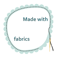 AnsjeFabrics sewing sew fabric needle Sticker