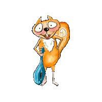 Fairy Tale Squirrel Sticker by The Twiolins