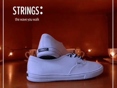strings shoes GIF