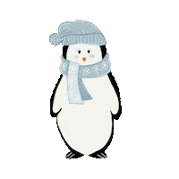 Winter Penguin Sticker