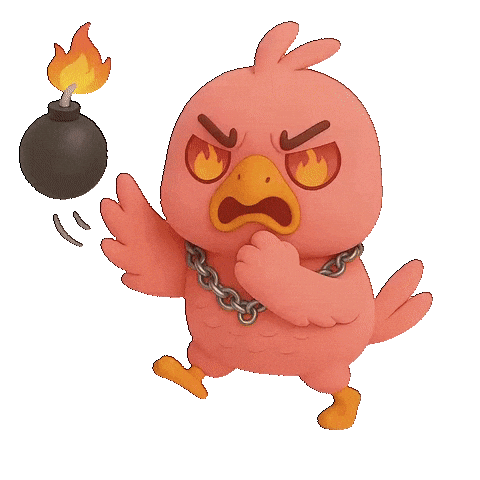 Angry Attack Sticker