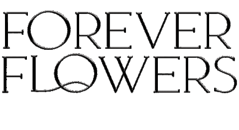 Foreverflowers-Black Sticker by Schaham Home