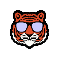 oshkoshkids cool sunglasses tiger shades Sticker