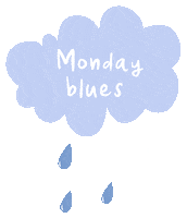 Sad Blue Monday Sticker