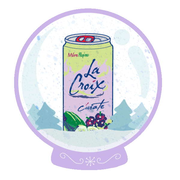 snow bubbles Sticker by LaCroix Sparkling Water