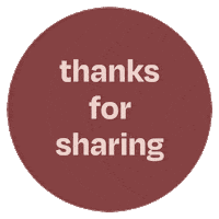 Thanks Sharing Sticker by Bibelotte