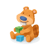 HylandsHealth games kids beaver blocks Sticker