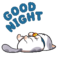 Tired Good Night Sticker by Mino Games