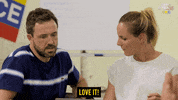 React Love GIF by Celebrity Apprentice Australia