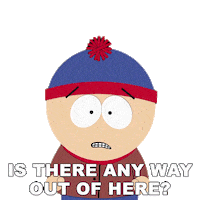 Stan Marsh Escape Sticker by South Park