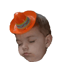 drunk head STICKER by imoji
