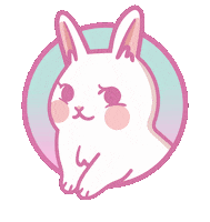 Bunny Rabbit Sticker by Politopia Ilustraciones
