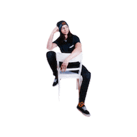 Sitting On The Run Sticker by Adam Wendler