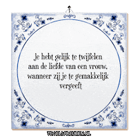 Wijsheid Spanning Sticker by Tegelspreuken.nl