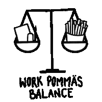 Work Balance Sticker by Bureau Sebastian Moock