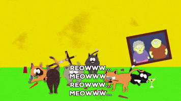 cats meow GIF by South Park 