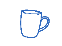 Coffee Tasse Sticker by Lisawebdesign