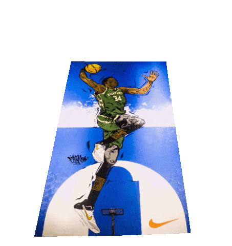 Art Basketball Sticker
