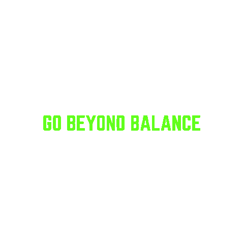 Go Beyond Neon Green Sticker by StrongBoard Balance