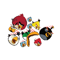 angry birds animation STICKER by imoji