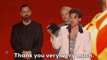 Thank You Very Very Much Harry Styles GIF by Recording Academy / GRAMMYs