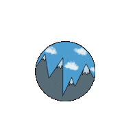 Iamrainbowgirl travel forest mountains peak Sticker