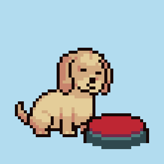 Dog Button GIF by Abstract HotDogs