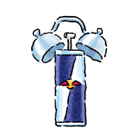 tired red bull STICKER