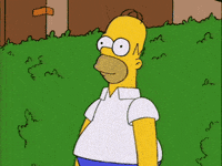 Homer Backing Up GIF