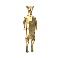 3D Gold Sticker by Premium-Goats
