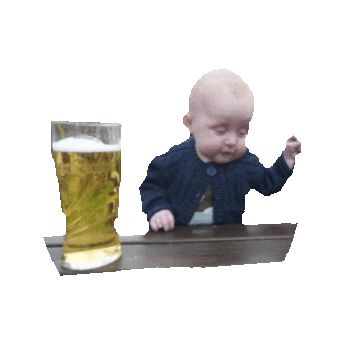 Drunk Baby Sticker by imoji