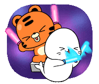 Light Saber Dancing Sticker by Sappy Seals