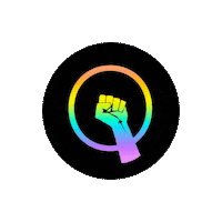 bostonuq logo glitch rainbow gay Sticker