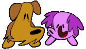 Dogs Flip Sticker