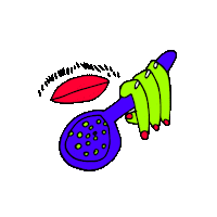 spoon eat Sticker