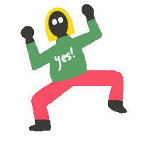 Happy Yes Sticker