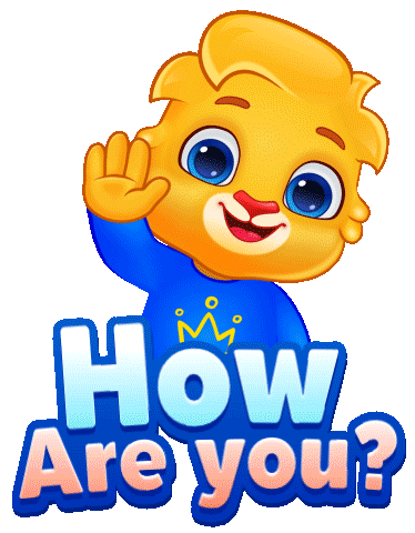 Whats Up Hello Sticker by Lucas and Friends by RV AppStudios