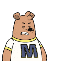 Disgusted Brown Bear Sticker by Meme World of Max Bear
