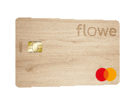 flowe_ita flowe carta di debito wood card flowe card Sticker