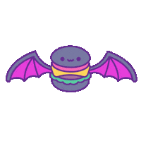 Halloween Burger Sticker by 100% Soft