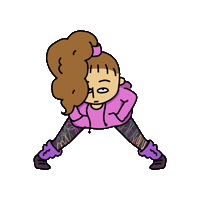 Girl Pose Sticker