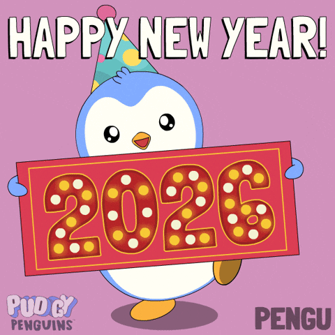 New Year Penguin GIF by Pudgy Penguins