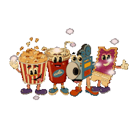 At The Movies Popcorn Sticker by Grow Church
