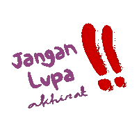 dnbillustrations akhirat takwa bertakwa cintaislam Sticker