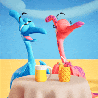 Happy Hour Love GIF by Claynosaurz