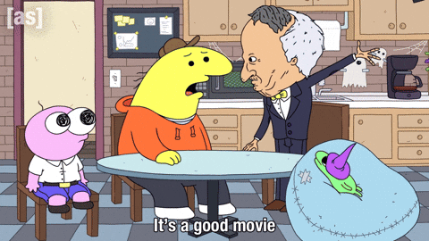 Halloween Sitting Down GIF by Adult Swim