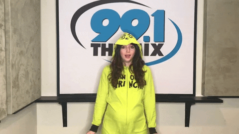 The Grinch Costume GIF by 99.1 The Mix
