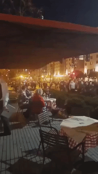 Protesters Launch Fireworks Near Diners After Million MAGA March in Washington, DC