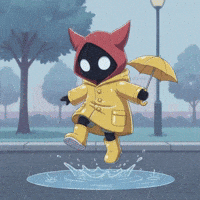 Happy Rainy Day GIF by G*BOY