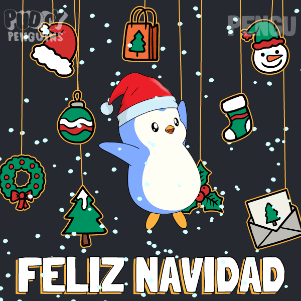 Merry Christmas GIF by Pudgy Penguins